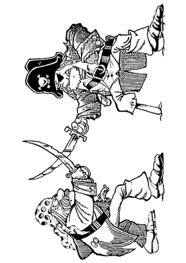 Plansa de colorat cu Pirati 25 18